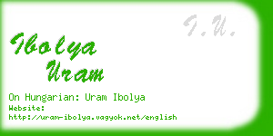 ibolya uram business card